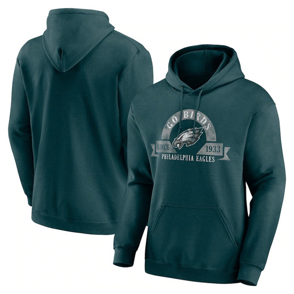 Men's Green Philadelphia Eagles Pullover Hoodie